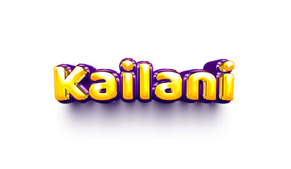 names of girls English helium balloon shiny celebration sticker 3d inflated Kailani