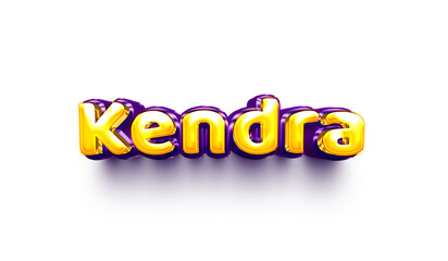 names of girls English helium balloon shiny celebration sticker 3d inflated Kendra