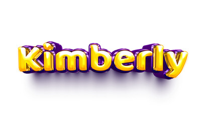 names of girls English helium balloon shiny celebration sticker 3d inflated Kimberly