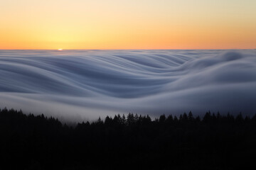 sunrise in the mountains