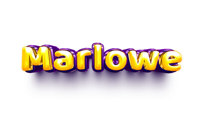 names of girls English helium balloon shiny celebration sticker 3d inflated marlowe