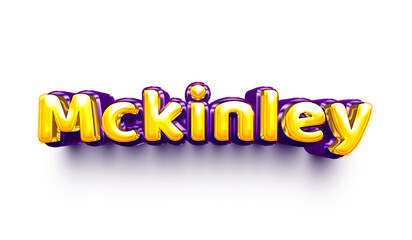 names of girls English helium balloon shiny celebration sticker 3d inflated Mckinley