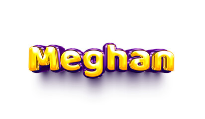 names of girls English helium balloon shiny celebration sticker 3d inflated Meghan
