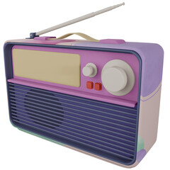3D Radio Isolated Object With High Quality Render