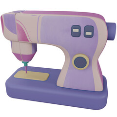 3D Sewing Machine Isolated Object With High Quality Render