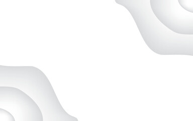 White Monotone Background with Waves Vector Illustration