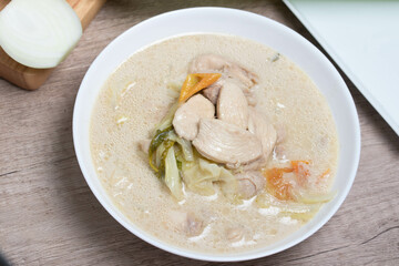 Thai Chicken Coconut Soup Tom Kha Gai Thai food