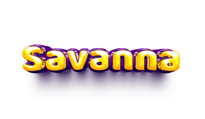 names of girls English helium balloon shiny celebration sticker 3d inflated savanna