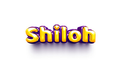 names of girls English helium balloon shiny celebration sticker 3d inflated shiloh