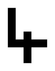 Obraz premium Vier Pixelgrafik