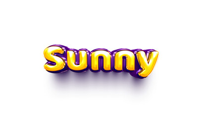 names of girls English helium balloon shiny celebration sticker 3d inflated sunny