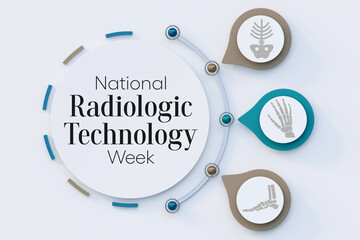 Radiologic Technology week (NRTW) is observed each year in November, it is the medical discipline that use medical imaging to diagnose diseases within the bodies of animals and humans. 3D Rendering