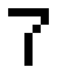 Sieben Pixelgrafik