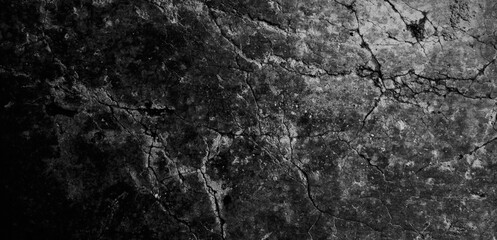 Obraz na płótnie Canvas Pressure, cracked background with black and white and gray color blend. Textured borderless object.