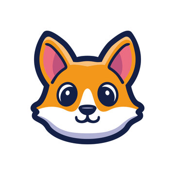 art illustration design concept mascot symbol icon head animal of wolf