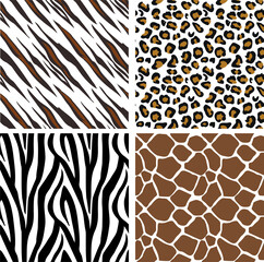 Cotton fabric Animal Print Pattern Seamless Tiles
