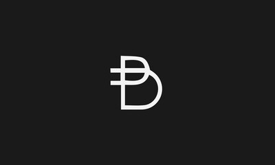 Simple Modern Vector Letter B monogram letter Logo