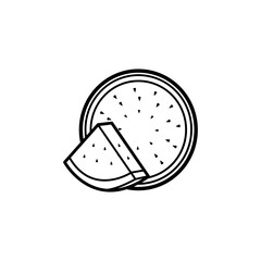 watermelon vector icon