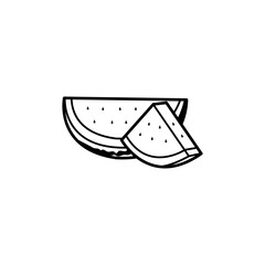 watermelon vector icon