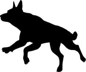 Dog Silhouette Pet Animal