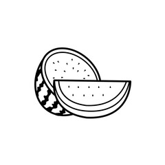 watermelon vector icon