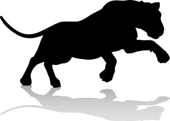 Silhouette Lion