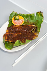 Grilled striped fish