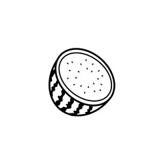 watermelon vector icon