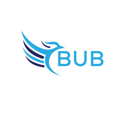 BUB technology letter logo on white background.BUB letter logo icon design for business and company. BUB letter initial vector logo design.
