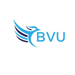 BVU technology letter logo on white background.BVU letter logo icon design for business and company. BVU letter initial vector logo design.
