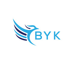 BYK technology letter logo on white background.BYK letter logo icon design for business and company. BYK letter initial vector logo design.
