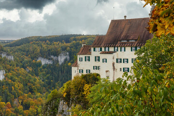 Schloss Werenwag im Oberen Donautal im Landkreis Sigmaringen