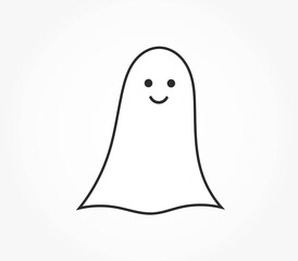 Cute ghost icon.