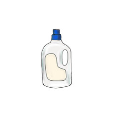 A bottle of household chemicals, Cleaning clipart 