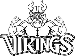 Viking Cartoon Sports Mascot