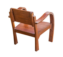 Old wooden chair isolate and save as to PNG file