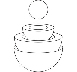 Ball. Geometric figures. Collapsible toy.