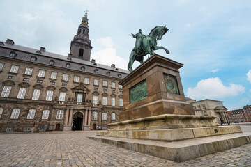 Fototapeta na wymiar Frederick VII statue in Copenhagen, Denmark