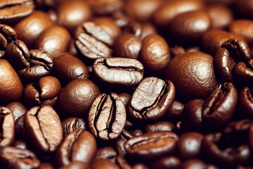 coffee beans close up