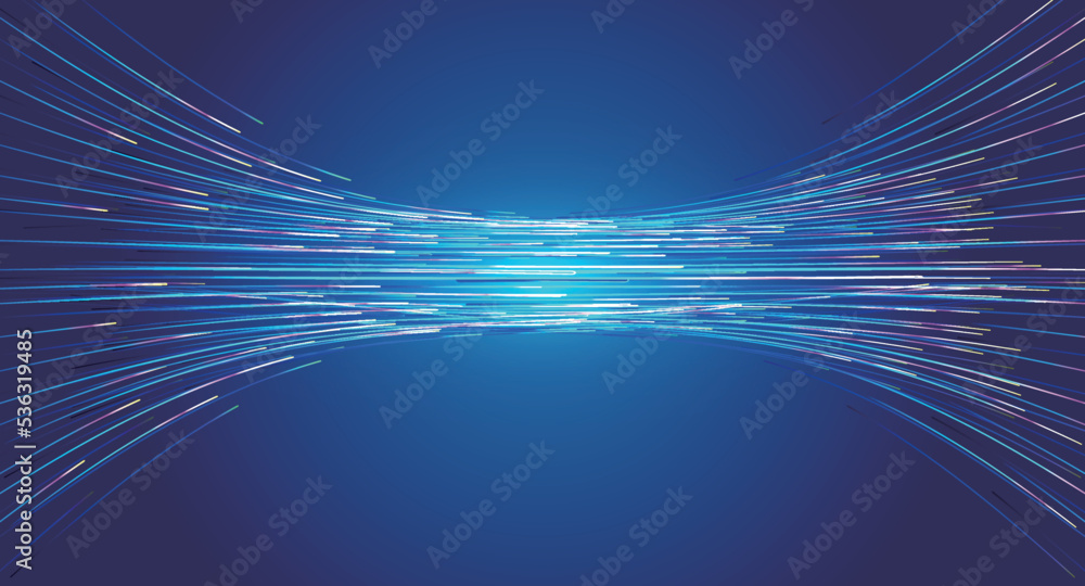 Aufkleber neon dynamic luminous lines internet technology vector background