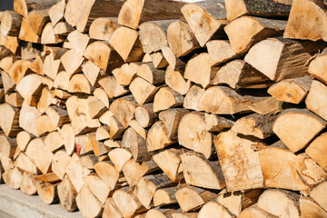 beech wood for the fireplace