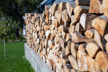 beech wood for the fireplace
