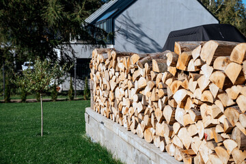 beech wood for the fireplace