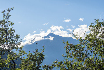 mountains in south tyrol  in city Meran, Italy