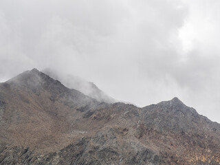 mountains in Kurzras in South Tyrol