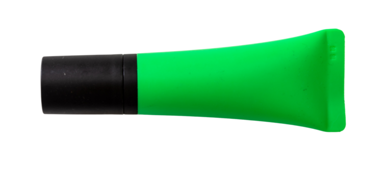 Green marker pen, fluorescent highlighter transparent background, PNG