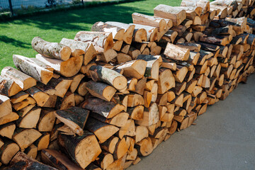 beech wood for the fireplace