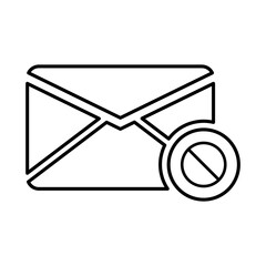 stop mail icon