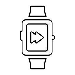 Next arrow smart watch icon
