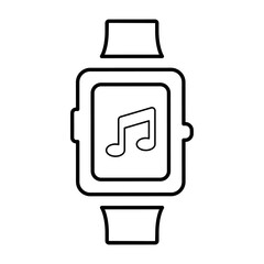 Music smart watch icon
